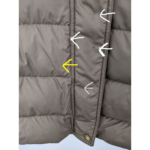 Women's Burberry Brit Long Quilted Hooded Puffer Winter Coat M - Picture 8 of 8